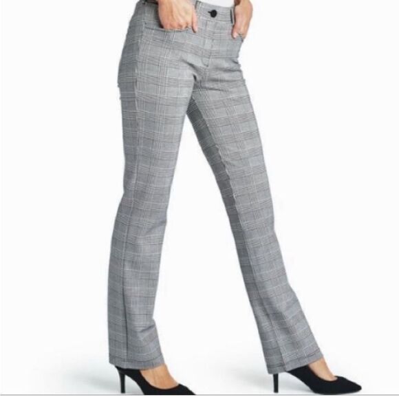Lauren Ralph Lauren Adelle houndstooth Straight Bootcut trouser pants- Size 12 - Picture 1 of 12